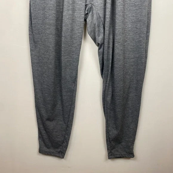 Halara U Neck Pocket Harem Gray Heathered Twist Back Halter Jumpsuit Size Medium - Picture 8 of 9